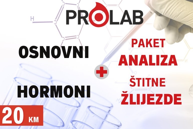 PROLAB AKCIJA- OSNOVNE ANALIZE + HORMONI ŠTITNE ŽLIJEZDE